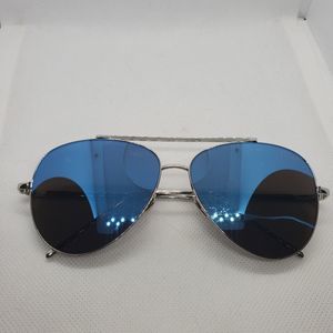 Dior Silver & Blue Sunglasses